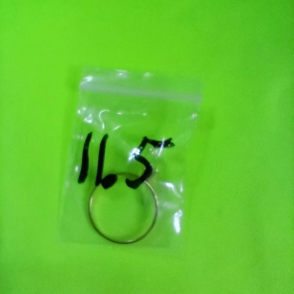 Goldtone cz cubic zirconia engagement ring size 11.5 - Picture 3 of 4